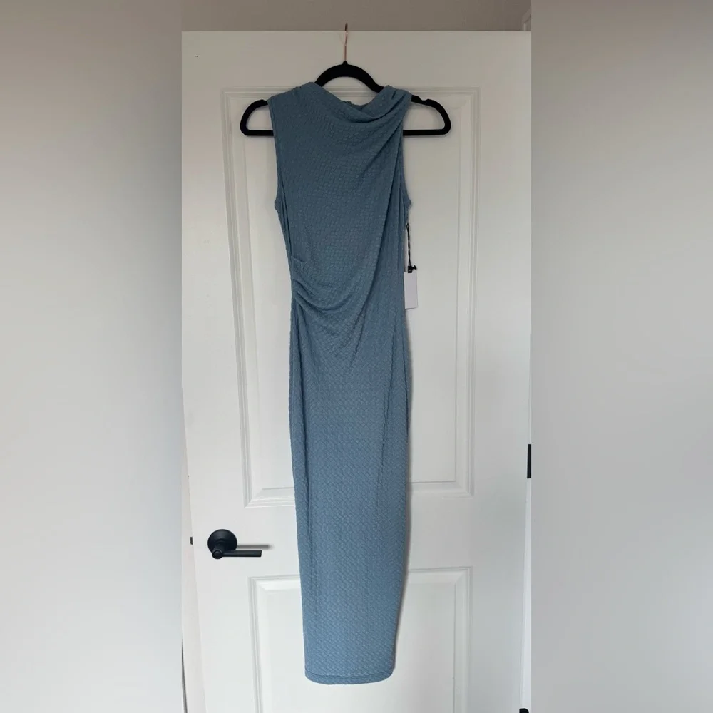 ASTR the label Textured Cowl Neck Midi Dress - Picture 2 of 4